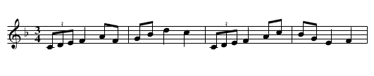 Ozenil sie Zachariaczek - staff notation
