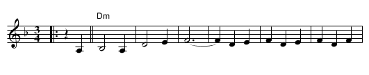 Ozhidanie - staff notation