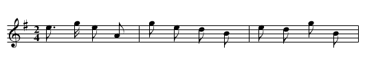 Pa puoyio - staff notation
