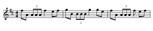 Pachelbel Reel - staff notation