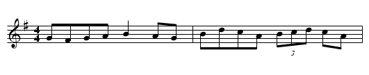 Packy Sweeney's - staff notation