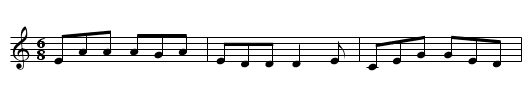 Paddy and the Whale - staff notation