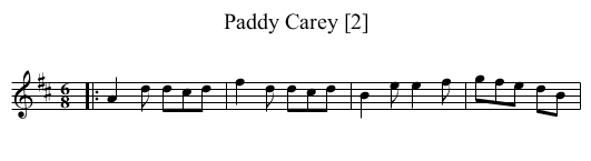Paddy Carey [2] - staff notation