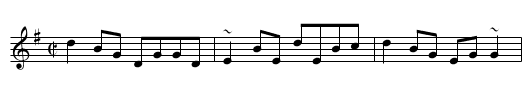 Paddy Carty's - staff notation