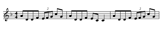 Paddy Corley's - staff notation