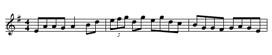 Paddy Cronin's - staff notation