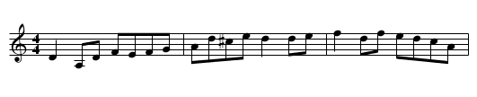Paddy Fahey's No. 1 - staff notation