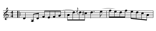 Paddy Fahey's - staff notation