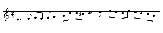 Paddy Fahy's - staff notation