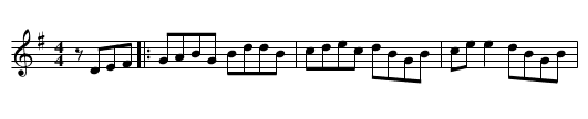 Paddy Gavin's - staff notation
