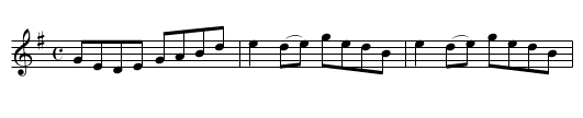 Paddy Handly’s Goose - staff notation