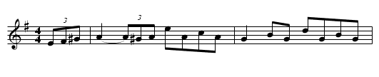 Paddy Kelly's (D) - staff notation