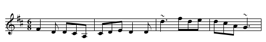 Paddy Kelly's Jig - staff notation