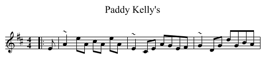 Paddy Kelly's - staff notation