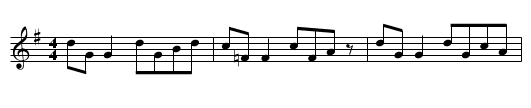 Paddy Kelly's - staff notation
