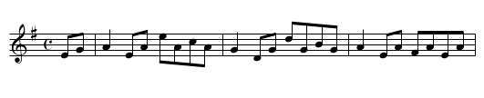 Paddy Kelly's - staff notation