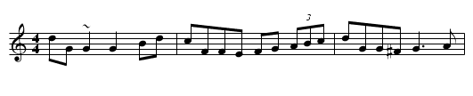 Paddy Kelly's - staff notation