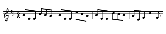 Paddy Lyons' - staff notation