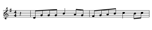Paddy Mills' (B) - staff notation