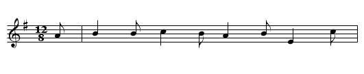 Paddy Mouse - staff notation
