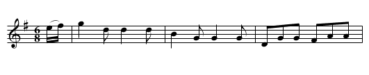 Paddy O' Boderam - staff notation