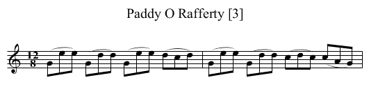 Paddy O Rafferty [3] - staff notation