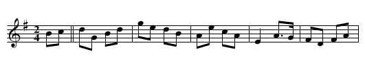 Paddy O'Brien's March - staff notation