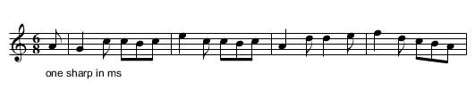 Paddy O'Carey. JBut.990 - staff notation