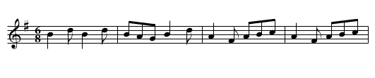 Paddy O'Connell's - staff notation