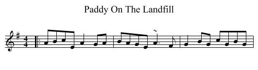 Paddy On The Landfill - staff notation