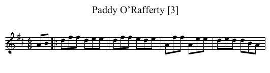 Paddy O’Rafferty [3] - staff notation