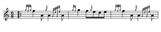 Paddy O'Rafferty - staff notation
