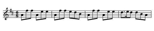 Paddy O'Rafferty - staff notation