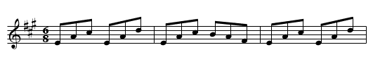 Paddy Raftery's - staff notation