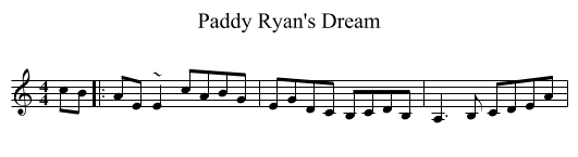 Paddy Ryan's Dream - staff notation