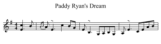 Paddy Ryan's Dream - staff notation