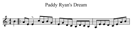 Paddy Ryan's Dream - staff notation