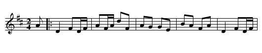 Paddy Spillane's #2 - staff notation