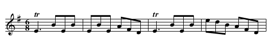Paddy Stack's Fancy Jig - staff notation