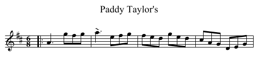 Paddy Taylor's - staff notation