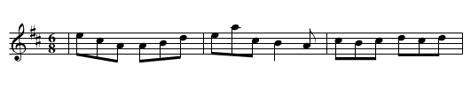 Paddy Teahan's Delight - staff notation