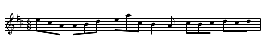Paddy Teahan's Delight - staff notation