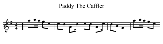 Paddy The Caffler - staff notation