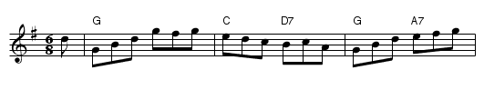 Paddy Whack - staff notation