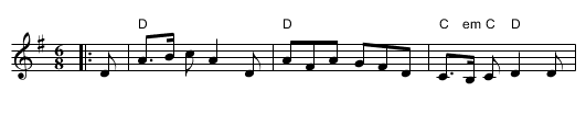 Paddy's Green Shamrock Shore - staff notation
