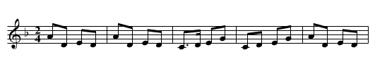 Paddy's Polka  No.1 - staff notation