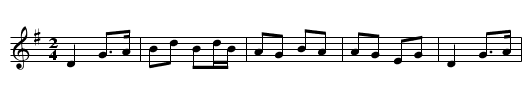 Paddy's Polka  No.2 - staff notation