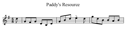 Paddy's Resource - staff notation