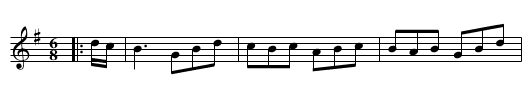 Paddy's the Boy - staff notation