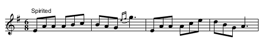 Paddy's Waltz - staff notation